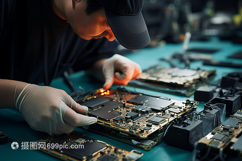 修理芯片的工程师 电子产品维修与安装的守护者
